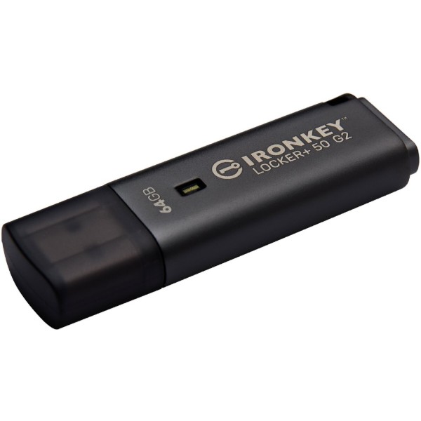 Фото - Флеш USB Kingston 64GB USB 3.2 Type-A Gen1 IronKey Locker+ 50 G2 (IKLP50G2/64GB)